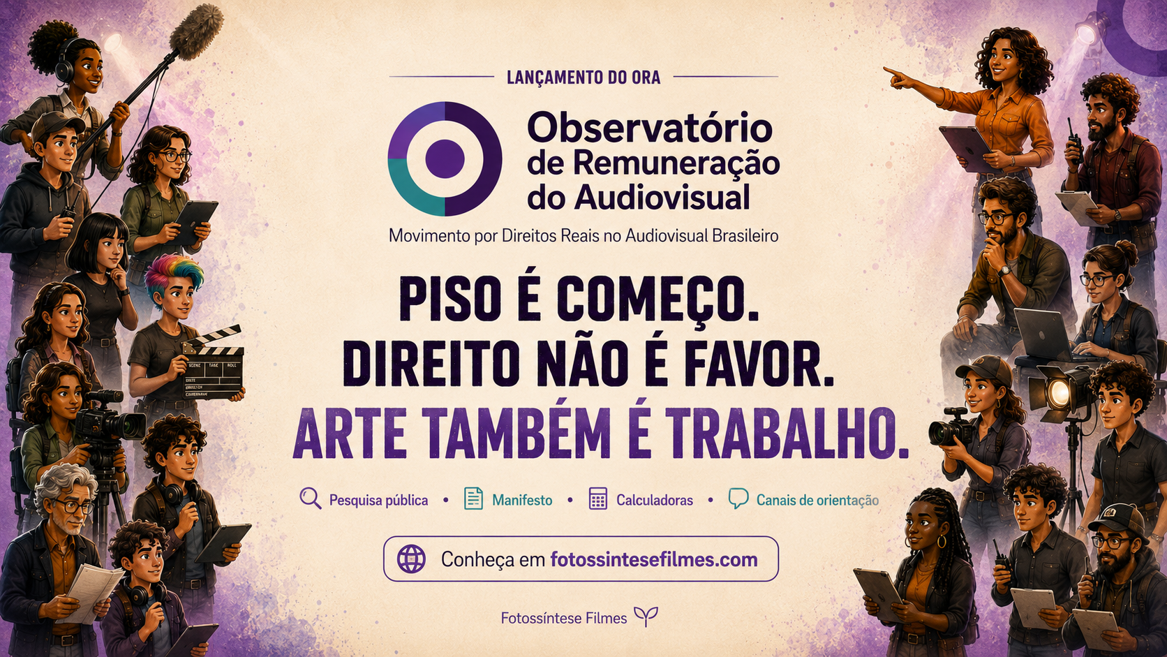 Lançamento do ORA — Observatório de Remuneração do Audiovisual